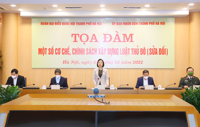 Tọa đàm về một số cơ chế, chính sách xây dựng Luật Thủ đô (sửa đổi)