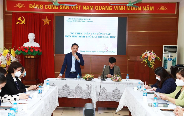 Ngành Giáo dục và Đào tạo quận Thanh Xuân thích ứng an toàn, linh hoạt, kiểm soát hiệu quả dịch Covid-19 trong tình hình mới