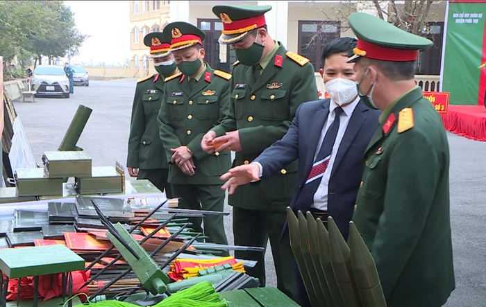 Huyện Phúc Thọ tổ chức Lễ ra quân huấn luyện năm 2022