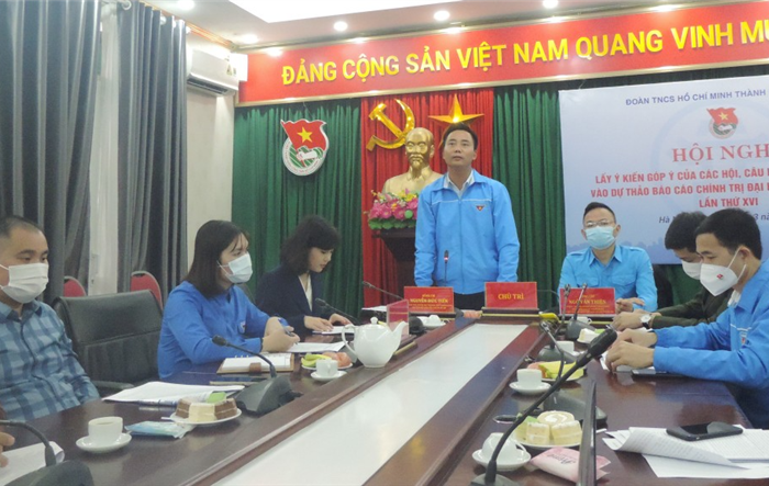 Hội nghị lấy ý kiến góp ý của các hội, câu lạc bộ trực thuộc vào dự thảo báo cáo chính trị Đại hội Đoàn Thanh niên thành phố lần thứ XVI 