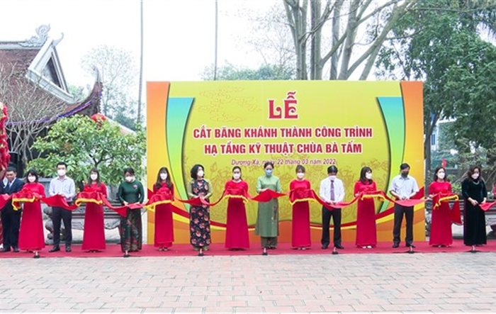 Khánh thành công trình hạ tầng kỹ thuật chùa Bà Tấm – Đền thờ Nguyên Phi Ỷ Lan