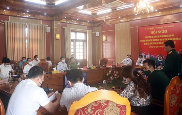 Huyện Chương Mỹ: Tổng kết công tác tuyển chọn và gọi công dân nhập ngũ năm 2022
