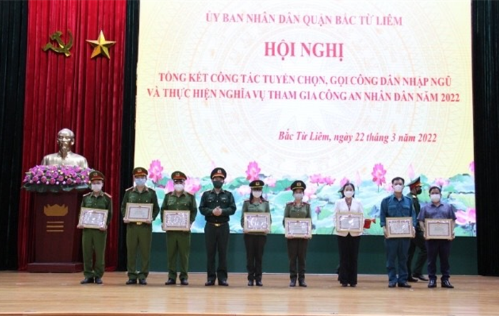 Quận Bắc Từ Liêm: Tổng kết công tác tuyển chọn, gọi công dân nhập ngũ và thực hiện nghĩa vụ tham gia công an nhân dân năm 2022