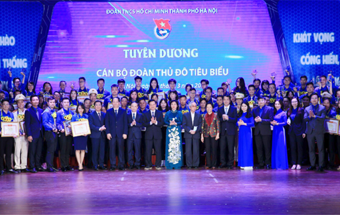 Tuyên dương 91 cán bộ Đoàn Thủ đô tiêu biểu năm 2021