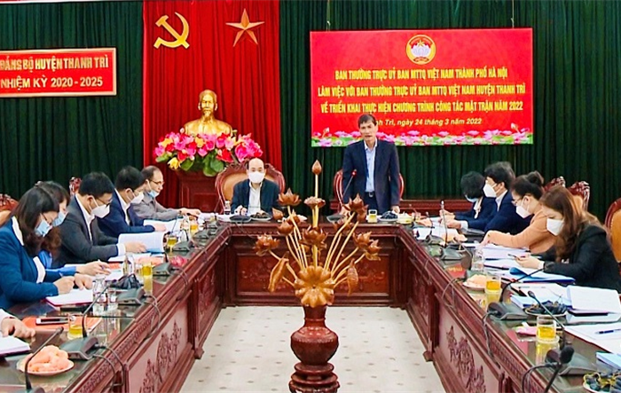 Ủy ban MTTQ Việt Nam huyện Thanh Trì cần nắm chắc tình hình dư luận Nhân dân