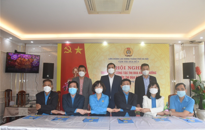 Cụm thi đua số 2 Liên đoàn Lao động Thành phố ký giao ước thi đua năm 2022