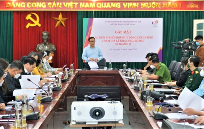 Sở Văn hoá và Thể thao Thành phố gặp mặt các đơn vị phối hợp huy động lực lượng tham gia Lễ khai mạc, bế mạc SEA Games 31