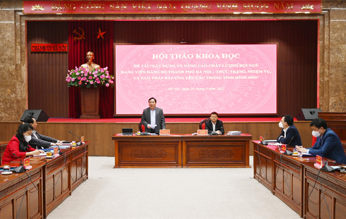 Xây dựng, nâng cao chất lượng đội ngũ đảng viên Đảng bộ thành phố Hà Nội trong tình hình mới