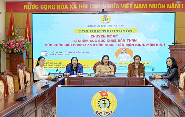 Tọa đàm trực tuyến “Tự chăm sóc sức khỏe bản thân, sức khỏe hậu Covid-19, sức khỏe tiền mãn kinh, mãn kinh”