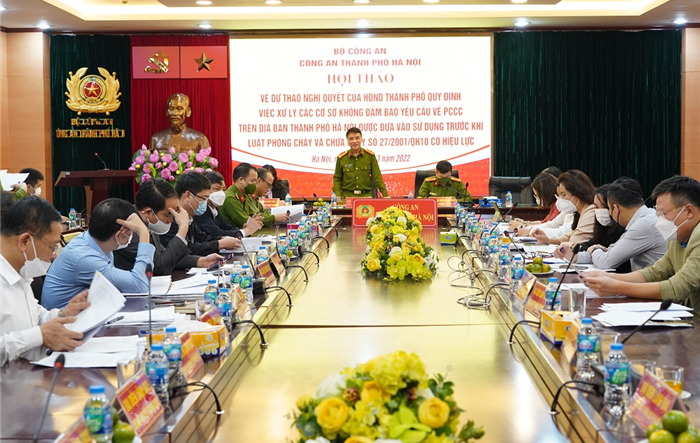 Công an Hà Nội: Hội thảo về quy định việc xử lý các cơ sở không đảm bảo yêu cầu về phòng cháy, chữa cháy trên địa bàn Thành phố 