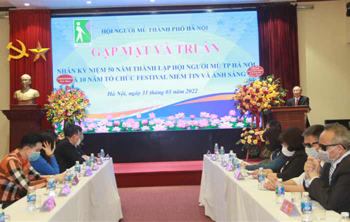 Hội Người mù Thành phố tổ chức gặp mặt và tri ân nhân Kỷ niệm 50 năm Ngày thành lập Hội