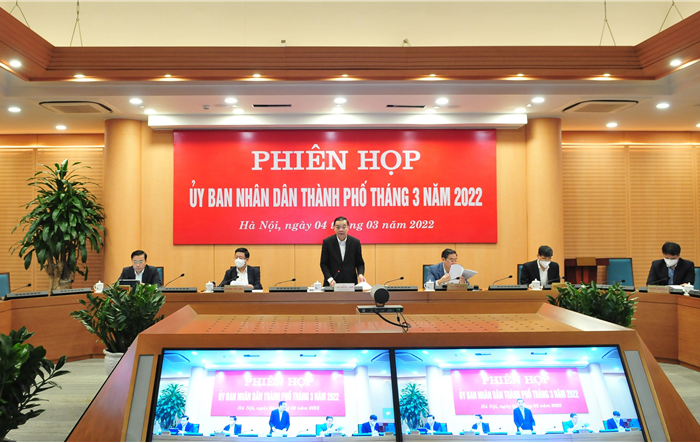 Tập thể UBND thành phố Hà Nội xem xét một số nội dung thuộc thẩm quyền