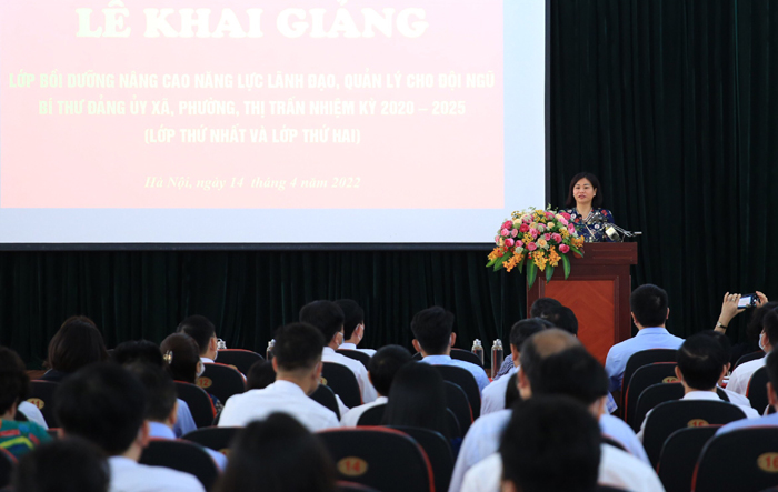 Thành ủy Hà Nội khai giảng lớp bồi dưỡng cho đội ngũ Bí thư Đảng ủy xã, phường, thị trấn