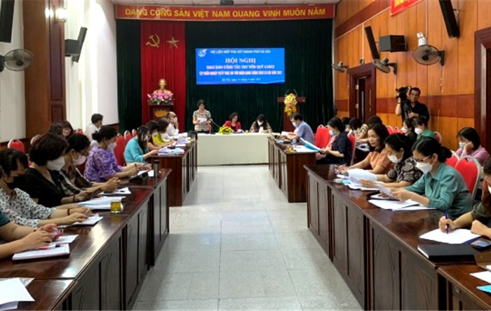 Hội Liên hiệp Phụ nữ Thành phố tập huấn nghiệp vụ ủy thác vay vốn Ngân hàng chính sách xã hội, năm 2022