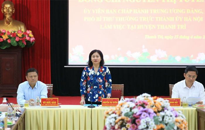 Huyện Thanh Trì cần rà soát toàn các tiêu chí, xác định quyết tâm phát triển huyện lên quận vào năm 2025