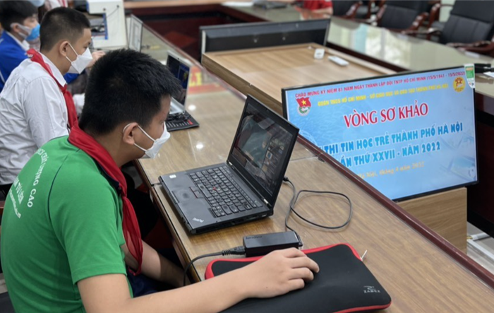 Vòng sơ khảo Hội thi Tin học trẻ thành phố Hà Nội lần thứ XXVII