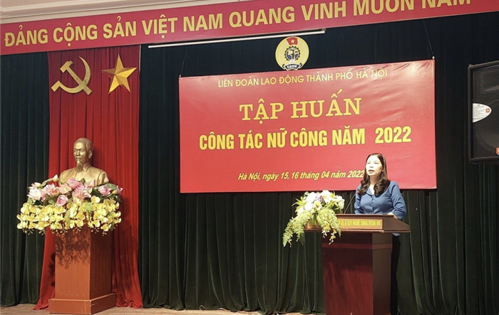 Tập huấn công tác Nữ công năm 2022 cho đội ngũ cán bộ công đoàn, cán bộ nữ công