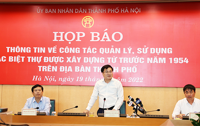 Hà Nội thông tin về công tác quản lý các biệt thự được xây dựng từ trước năm 1954