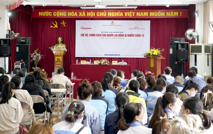 Giao lưu trực tuyến với chủ đề “Chế độ, chính sách cho người lao động bị nhiễm Covid-19”