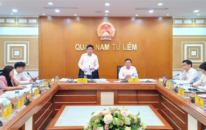Phó Chủ tịch UBND Thành phố Dương Đức Tuấn làm việc với UBND quận Nam Từ Liêm