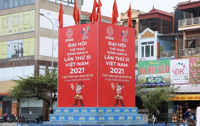 Tích cực tổ chức trang trí tuyên truyền, cổ động trực quan chào đón Đại hội Thể thao Đông Nam Á lần thứ 31 - SEA Games 31