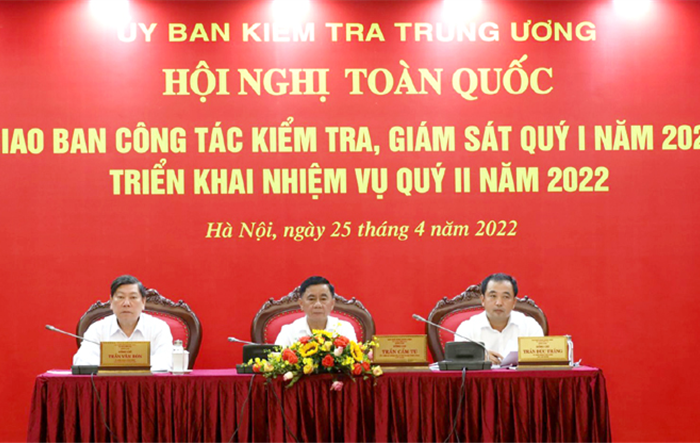 Hội nghị toàn quốc triển khai nhiệm vụ công tác kiểm tra, giám sát quý II-2022
