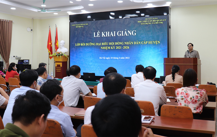 Khai giảng lớp bồi dưỡng đại biểu HĐND cấp huyện nhiệm kỳ 2021-2026 (khóa 1)