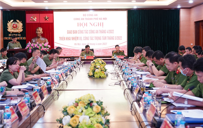 Công an Hà Nội sơ kết công tác tháng 4, triển khai nhiệm vụ công tác tháng 5/2022