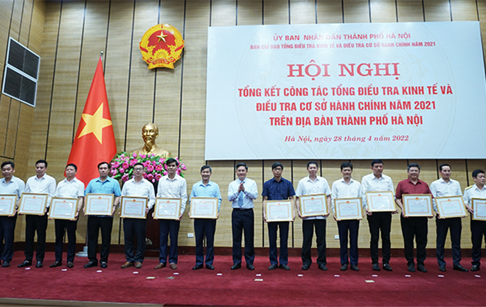 Hội nghị tổng kết công tác Tổng điều tra kinh tế và điều tra cơ sở hành chính năm 2021