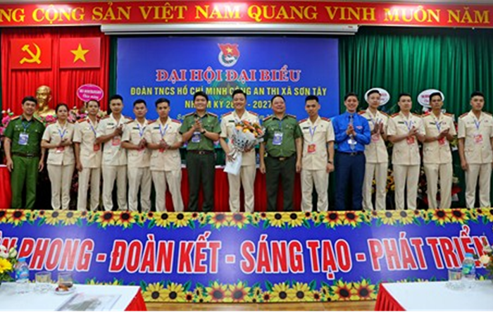 Đại hội Đoàn Thanh niên Công an thị xã Sơn Tây nhiệm kỳ 2022-2027 thành công tốt đẹp