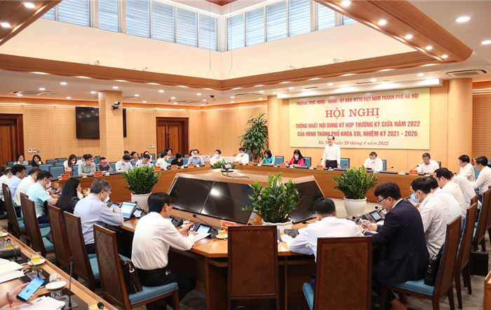 Thống nhất nội dung kỳ họp thường kỳ giữa năm 2022 của HĐND thành phố khóa XVI