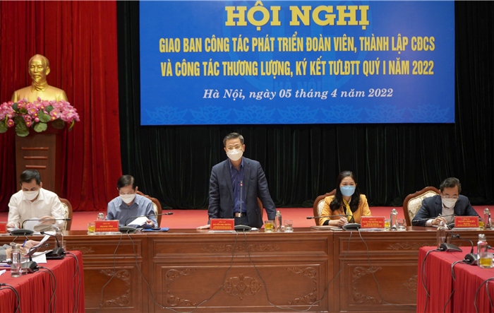 Liên đoàn Lao động thành phố Hà Nội giao ban công tác phát triển đoàn viên, thành lập công đoàn cơ sở