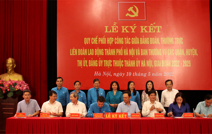 Liên đoàn Lao động Thành phố ký kết Quy chế phối hợp công tác với các đơn vị
