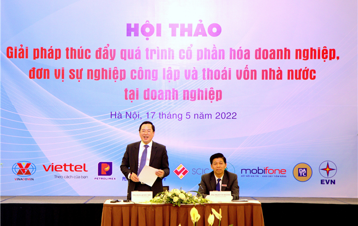 Giải pháp thúc đẩy quá trình cổ phần hóa doanh nghiệp, đơn vị sự nghiệp công lập và thoái vốn nhà nước tại doanh nghiệp
