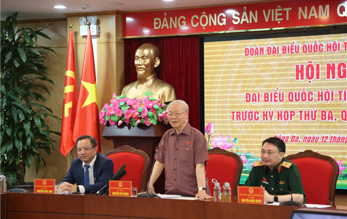 Tổng Bí thư Nguyễn Phú Trọng tiếp xúc cử tri Thủ đô Hà Nội