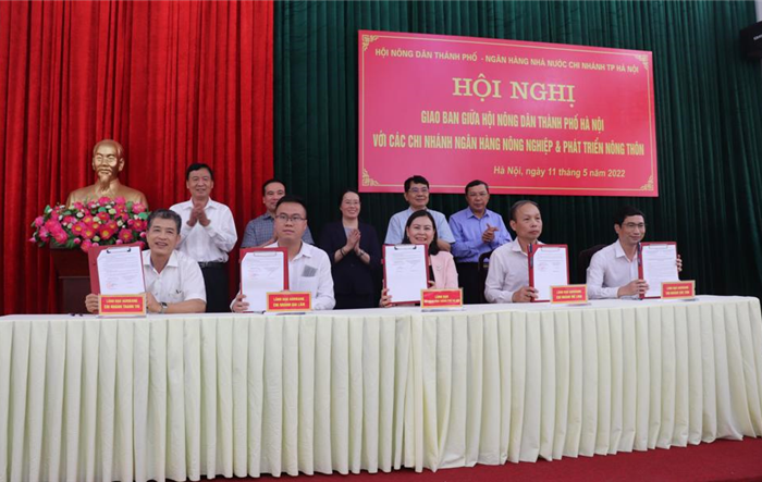 Hội nghị giao ban giữa Hội Nông dân Thành phố với các chi nhánh Ngân hàng Nông nghiệp và Phát triển nông thôn