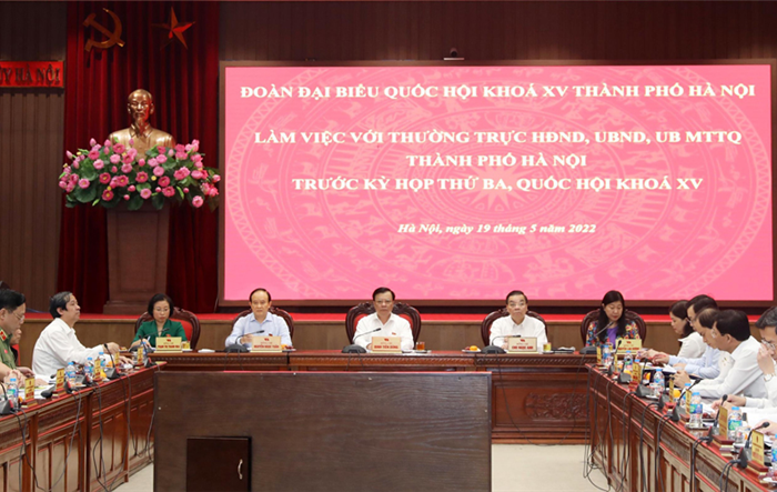 Đoàn đại biểu Quốc hội Thành phố làm việc với các cơ quan chuẩn bị cho kỳ họp thứ 3, Quốc hội khoá XV