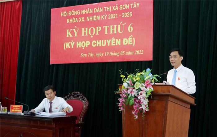 Kỳ họp thứ 6, HĐND thị xã Sơn Tây khóa XX xem xét, thông qua nhiều nội dung quan trọng 