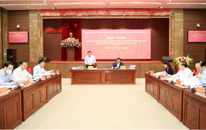 Trung ương kiểm tra công tác lãnh đạo, chỉ đạo phòng, chống tham nhũng, tiêu cực tại Hà Nội