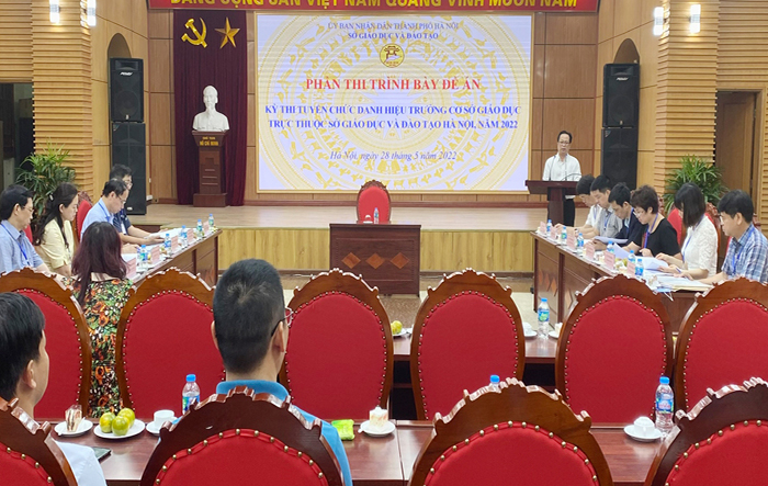 Kỳ thi tuyển chức danh hiệu trưởng cơ sở giáo dục công lập trực thuộc Sở Giáo dục và Đào tạo Hà Nội năm 2022
