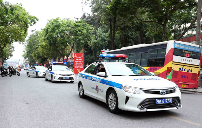 Toàn lực lượng và phương tiện Công an Hà Nội đã sẵn sàng  thực hiện nhiệm vụ bảo vệ an ninh, an toàn SEA game 31