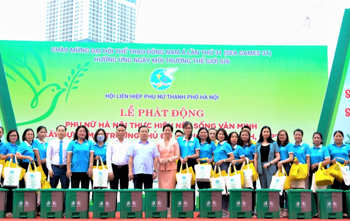 Phụ nữ Hà Nội xây dựng Thủ đô “sáng, xanh, sạch, đẹp” chào mừng SEA Games 31