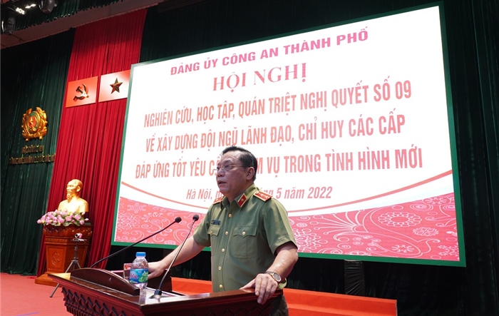Công an Hà Nội: Xây dựng đội ngũ lãnh đạo chỉ huy đáp ứng tốt yêu cầu nhiệm vụ trong tình hình mới