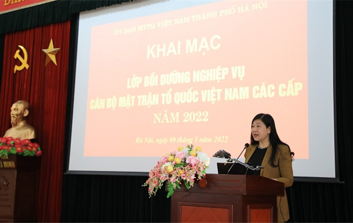 Bồi dưỡng nghiệp vụ cho 200 cán bộ Mặt trận Tổ quốc năm 2022