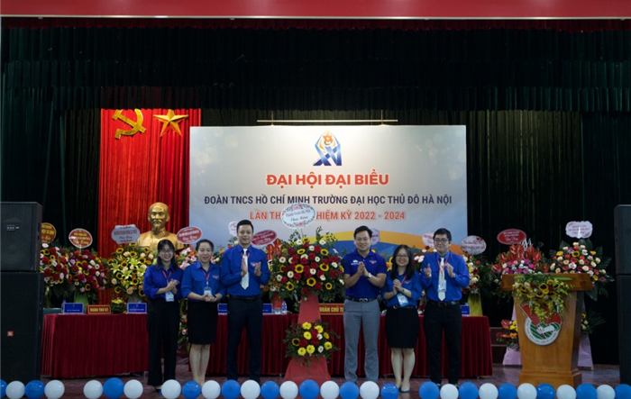 Đại hội đại biểu Đoàn TNCS Hồ Chí Minh trường Đại học Thủ đô Hà Nội lần thứ XXI, nhiệm kỳ 2022 – 2024 thành công tốt đẹp