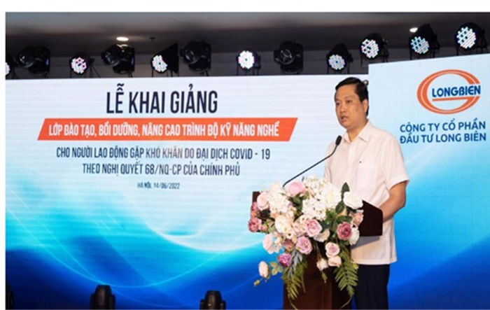 Khai giảng lớp đào tạo, bồi dưỡng nâng cao trình độ kỹ năng nghề cho người lao động gặp khó khăn do đại dịch Covid-19