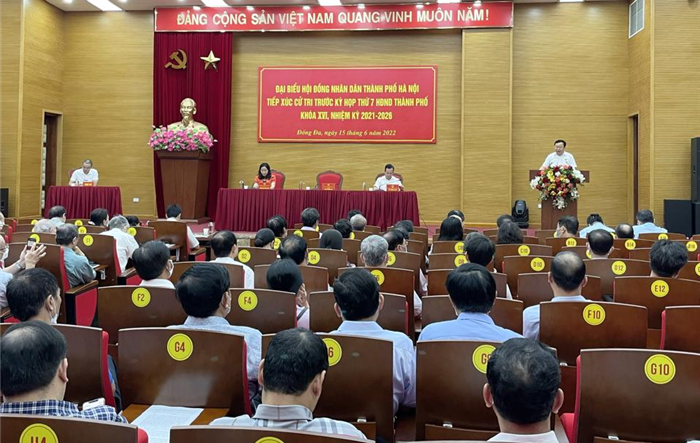 Tổ đại biểu HĐND Thành phố tiếp xúc cử tri quận Đống Đa kỳ họp thứ 7, HĐND Thành phố khóa XVI