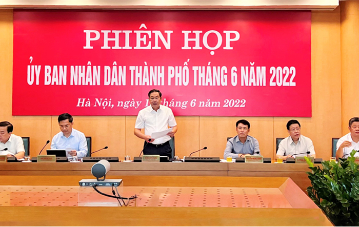 Tập thể UBND thành phố Hà Nội xem xét 8 nội dung thuộc thẩm quyền