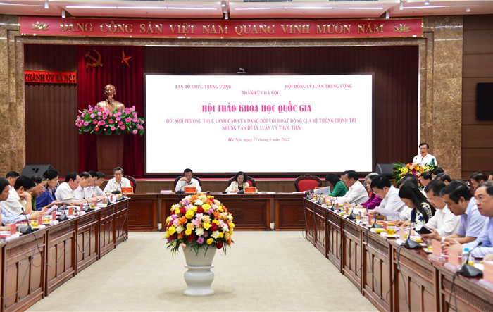 Thành ủy Hà Nội phối hợp tổ chức Hội thảo khoa học quốc gia về   đổi mới phương thức lãnh đạo của Đảng
