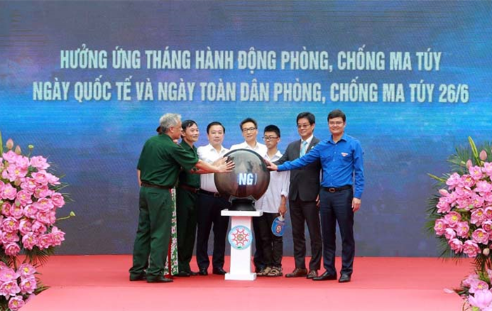 Lễ mít tinh hưởng ứng Tháng hành động phòng, chống ma túy năm 2022
